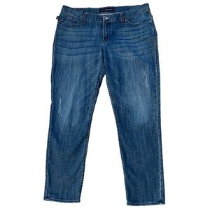 Rock &‎ Republic Emo Women's Distressed Tapered Leg Ankle Jeans Size: 12